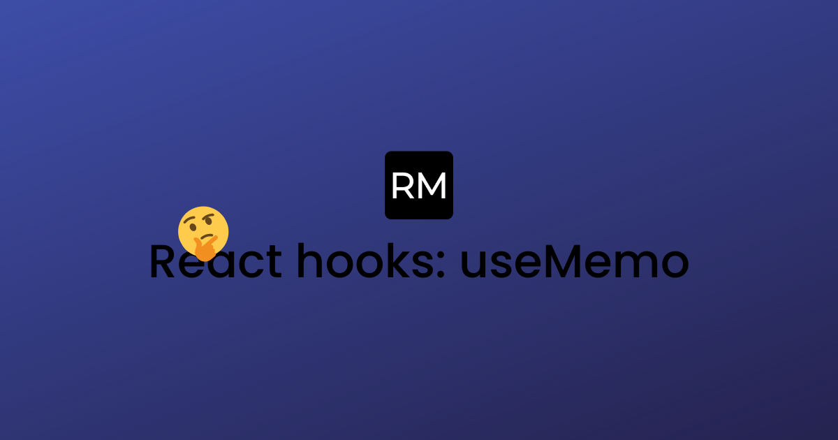 React Hooks Usememo 